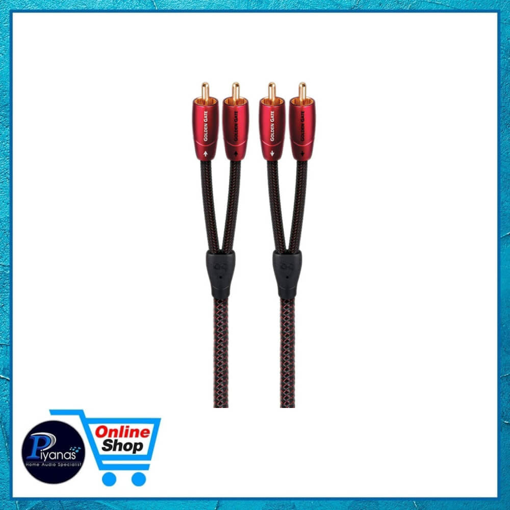 สายสัญญาณอนาล็อก AUDIOQUEST : GOLDEN GATE (RCA TO RCA) (2.0M)